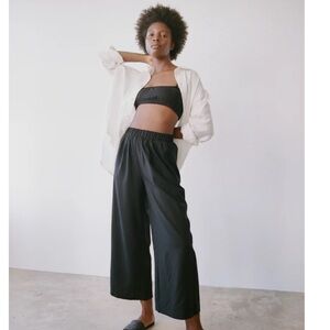 Ozma of California Silk Noil wide leg pant